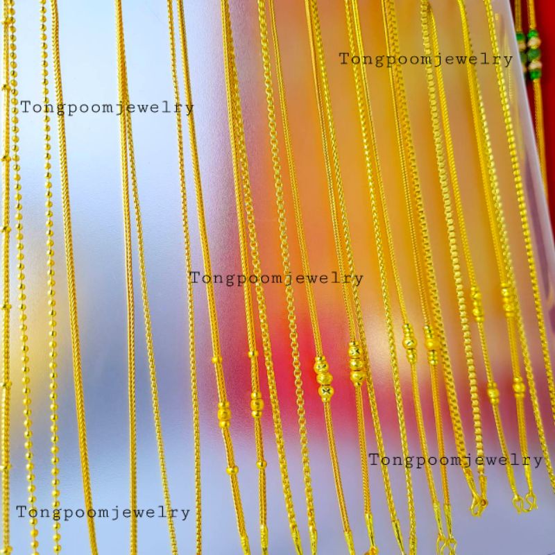 ภาพหน้าปกสินค้าสร้อยคอ2สลึง ทองไมครอน ทองชุบ ทองโคลนนิ่ง จากร้าน tongpoomshop บน Shopee