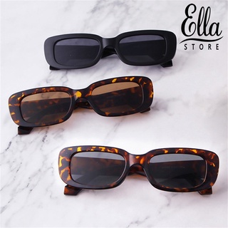 Ellastore123 แว่นตากันแดด เรซิน ทรงสี่เหลี่ยม สีสันสดใส แฟชั่นฤดูร้อน สําหรับผู้หญิง และผู้ชาย