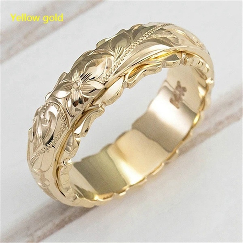 fancy-แหวนหมั้น-รูปดอกกุหลาบนูน-สีทอง-สีเงิน-สําหรับเจ้าสาว-งานแต่งงาน