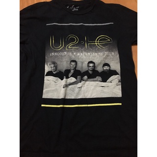 เสื้อยืดผ้าฝ้ายCOTTON เสื้อยืด band U2 ทัวร์ ของแท้ ไซซ์ที่สอง MS-5XL