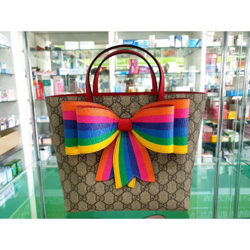 guccikidtote-ลายโบว์รุ้งที่สุดแสนจะหายาก