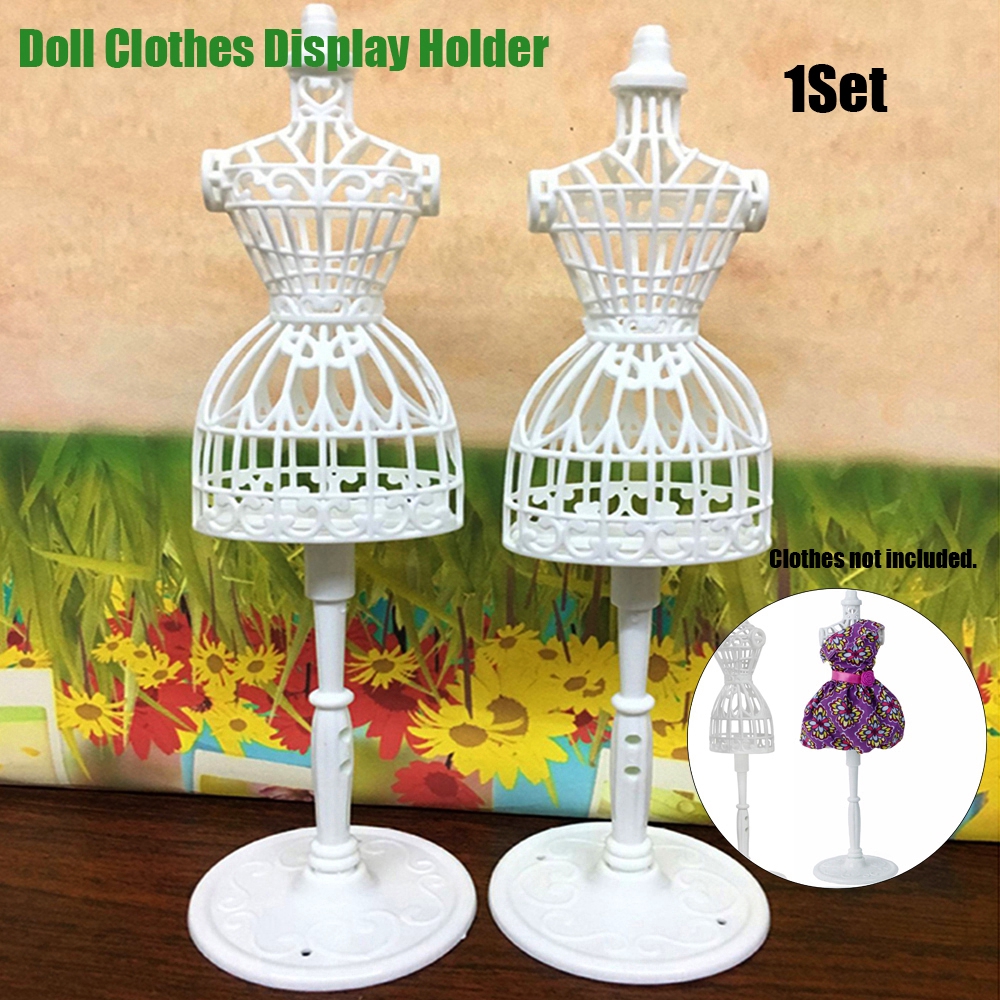 clever-1set-hot-white-display-rack-hollow-diy-play-toys-dollhouse-accessories-doll-mannequin-holders