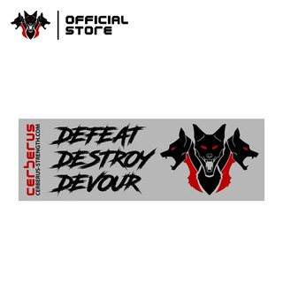 DEFEAT DESTROY DEVOUR V2 Banner - Cerberus Strength Thailand