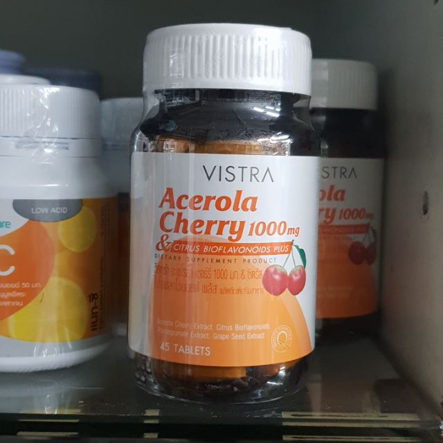 วิตามินซี-วิสต้า-1000mg-45เม็ด-vistra-acerola-cherry