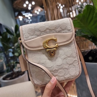 COACH CA191 TALL STUDIO CROSSBODY IN SIGNATURE JACQUARD