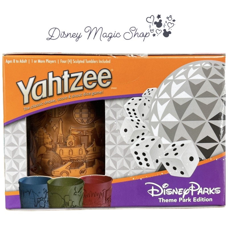 พร้อมส่ง-disneyparks-theme-park-edition-yahtzee-game-walt-disney-world-ใหม่เกมทอยลูกเต๋า-จากdisney-worldสวยน่าสะสม