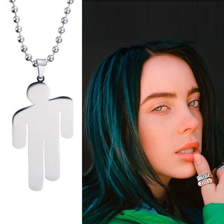 Billie Eilish จี้สร้อยคอสแตนเลสเครื่องประดับ