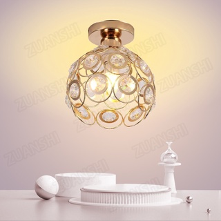 โคมไฟระย้าคริสตัลโคมไฟเพดานจี้โคมไฟจี้โคมไฟ Hiasan Lampu Siling Lampu Gan