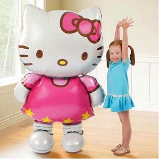 Hello Kitty ลูกโป่งฟอยล์ขนาดใหญ่ 3 ขนาดสําหรับตกแต่งปาร์ตี้วันเกิด 1 ชิ้น