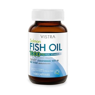 VISTRA Salmon Fish Oil วิสตร้า น้ำมันปลาเซลมอล (100 เม็ด) 145.91 กรัม