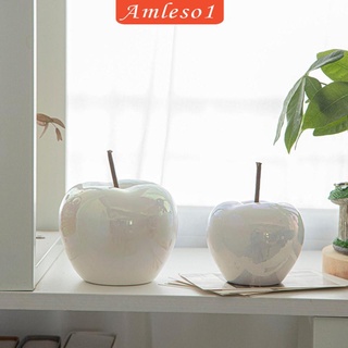 [amleso1] เครื่องประดับเซรามิก รูปแอปเปิ้ล สไตล์โมเดิร์น สําหรับตกแต่งบ้าน ตู้ไวน์