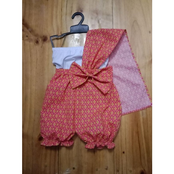 ชุดไทยเด็ก7-12โล-แต่งโบว์-พร้อมส่ง