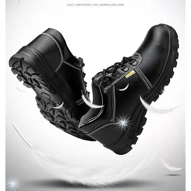 ภาพสินค้ารองเท้าเซฟตี้ safety shoes หัวเหล็ก พื้นเหล็ก SIZE 36-48 J211 จากร้าน jintalasu บน Shopee ภาพที่ 6