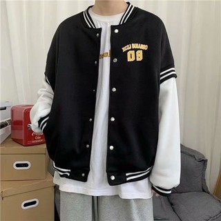 ภาพหน้าปกสินค้าพร้อมส่ง # 🔥2020 new jacket men\'s new jacket HongKong style ins loose baseball uniform Korean student jacket trend ที่เกี่ยวข้อง