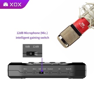 ซาวด์การ์ด Sound card ยี่ห้อ XOX รุ่น BD2 Professional Karaoke รับประกัน 1 ปี