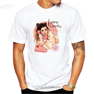 คอลูกเรือเสื้อยืดคอกลมขายดี เสื้อยืดคลาสสิก พิมพ์ลาย MArina and The Diamonds Home Wrecker 18033 FEpbei10JBldcd66ผ้าฝ้ายแ