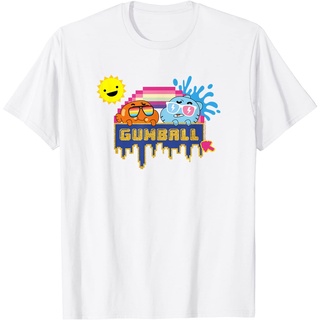 [2022]ผ้าฝ้ายคอกลม100%cotton เสื้อยืดผู้ชาย The Amazing World Of Gumball Sunshine T-Shirt men เสื้อ ยืด ผู้ชาย คอกลม โอเ