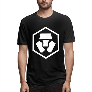 เสื้อทหาร - ผู้ชาย tshirt oversize เย็น! Crypto.com Coin CRO, Cryptocom s เสื้อที่น่าตื่นตาตื่นใจแ