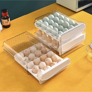 ภาพหน้าปกสินค้ากล่องเก็บไข่ กล่องใส่ไข่ ที่เก็บไข่ แบบลิ้นชัก มี2ขนาด ที่เกี่ยวข้อง