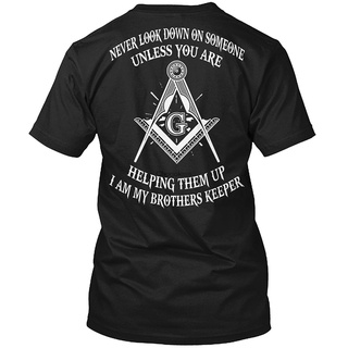 คอลูกเรือเสื้อยืดคอกลมขายดี เสื้อยืดลําลอง แขนสั้น พิมพ์ลาย Brother Freemasons Tagless เหมาะกับฤดูร้อน สําหรับผู้ชาย XS