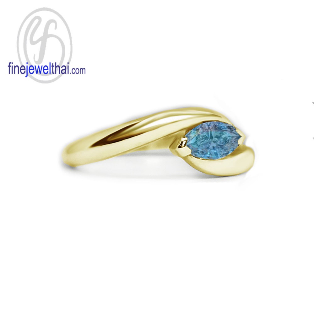 finejewelthai-แหวนโทพาซ-โทพาซ-แหวนพลอย-แหวนเงินแท้-พลอยประจำเดือนเกิด-topaz-silver-ring-birthstone-r1158tp-g-pg