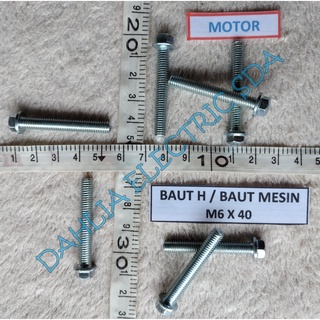 M6 X 40. สลักเกลียวเครื่องยนต์รถจักรยานยนต์