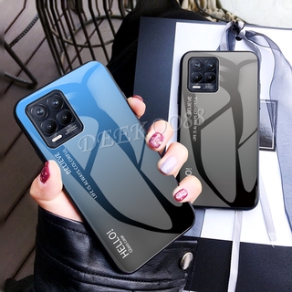 เคสโทรศัพท์ Realme 8 5G 4G Casing Gradient Aurora Glass TPU Anti Scartch Full Hard Cover เคส Realme8 5G Phone Case