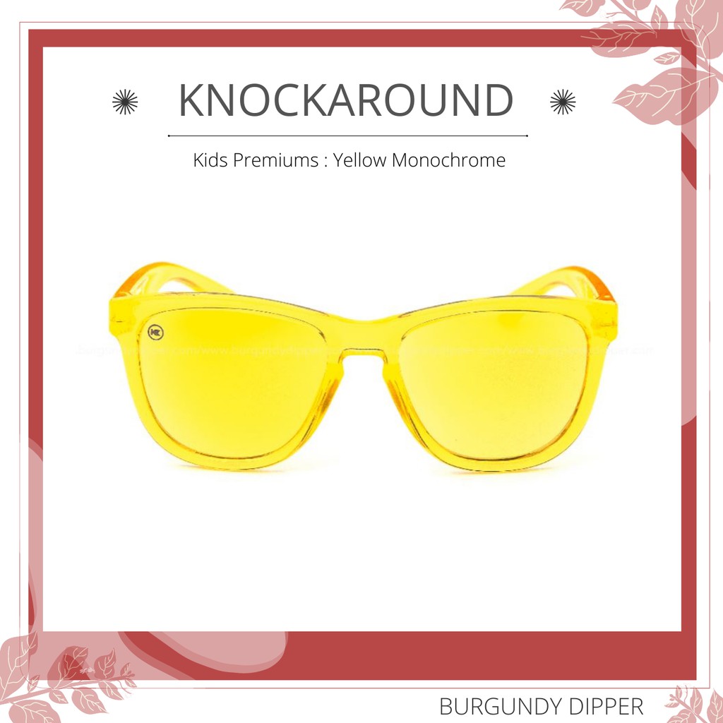 แว่นกันแดด-knockaround-kids-premiums-yellow-monochrome