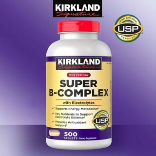 ภาพขนาดย่อของสินค้า️พร้อมส่ง วิตามินบีรวม Kirkland Signature Super B-Complex 500เม็ด exp: 05/2023