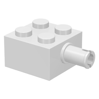 Lego part (ชิ้นส่วนเลโก้) No.4730 Brick, Modified 2 x 2 with Pin and No Axle Hole