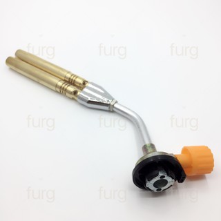 Everdayitems 0050400330 หัวเชื่อมทองเหลือง ท่อคู่ TWIN BRAZING GAS TORCH NO.KT-2108