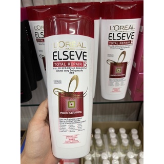 L’OREAL PARIS ELSEVE TOTAL REPAIR 5 REPAIRING SHAMPOO 330 ml. ลอรีอัล ปารีส เอลแซฟ โททอล รีแพร์ 5 รีแพร์ริ่ง