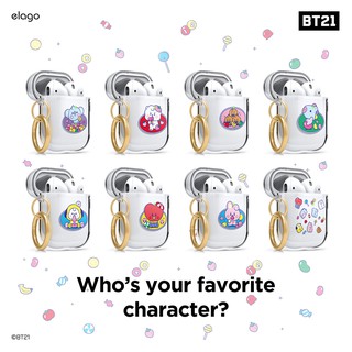 elago AirPods BT21 Clear Case (Gen1 &amp; Gen2 Wired &amp; Wireless) เคสใส