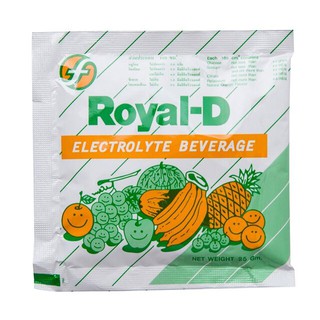 Royal-D รอยัลดี เครื่องดื่มเกลือแร่รสผลไม้รวม 25 กรัม เหมาะสำหรับผู้ที่เสียเหงื่อมาก