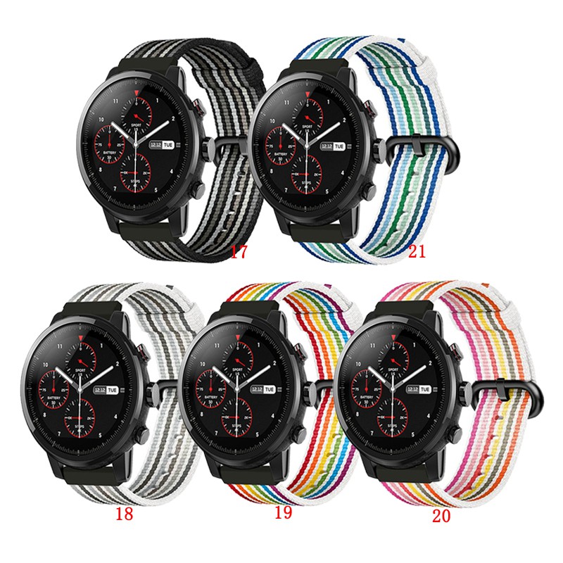 สายรัดห่วงไนล่อนทอแบบสปอร์ตสำหรับ-huami-amazfit-stratos-2-2s-3