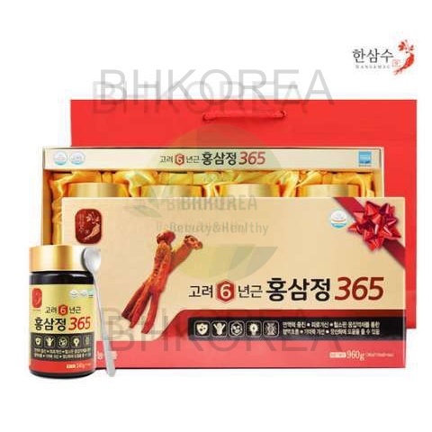 โสมแดงเกาหลี 6 ปี 6 Year Old Korean Red Ginseng Extract 365 240g โสม ...