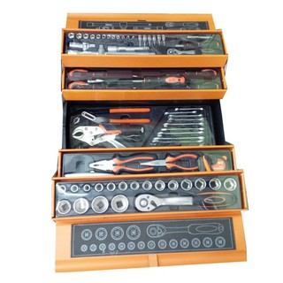 Easy Steamer Professional Tools - ชุดเครื่องมือ 1/4" and 1/2" Drive Sockets 85 ชิ้น พร้อมกล่องโลหะ