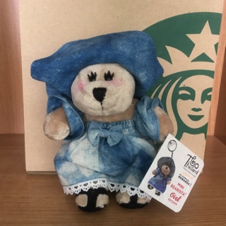 สินค้า Starbucks พวงกุญแจ Mini Bearista Girl Keychain ของแท้