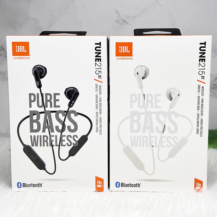 JBL TUNE215BT หูฟังบลูทู ธ ไร้สายแบบสปอร์ตหูฟังแบบห้อยคอแบบกึ่งอินเอีย ...