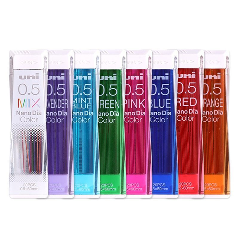 ภาพหน้าปกสินค้าของแท้  Uni NanoDia Color ไส้ดินสอกดสีๆ สีสดสวย ลบได้เหมือนไส้ดินสอทั่วไปจ้า