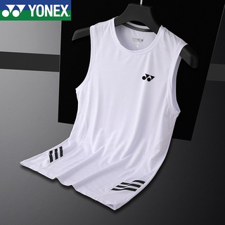Yonex เสื้อกีฬา เสื้อแบดมินตัน เสื้อกีฬาแขนกุด เสื้อกีฬาสำหรับผู้ชาย