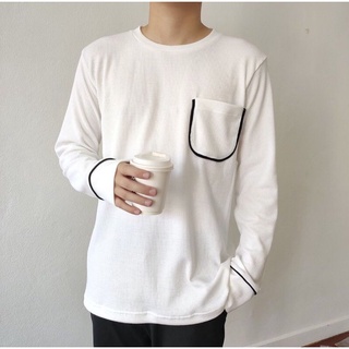 waffle long sleeve t-shirt ▪️ เสื้อแขนยาวผ้าวาฟเฟิล
