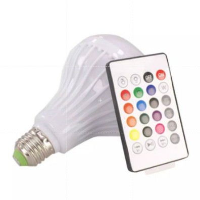 หลอดไฟลำโพงบูลทูธ-wei-01ra-led-bluetooth-music-bulb-speaker-เชื่อมต่อบูลทูธเปิดเพลงจากมือถือ-เปลี่ยนสีไฟได้-มาพร้อมรีโมท