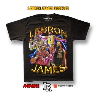 เสื้อยืด พิมพ์ลาย Lebron James Bootleg สําหรับผู้ชาย