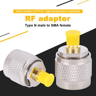 ภาพหน้าปกสินค้า[Ready Stock] ซื้อ 2 ชิ้น รับส่วนลด 2% อะแดปเตอร์ 2 ชิ้น Type N Male To SMA Female RF Connector Coaxial Adapter ที่เกี่ยวข้อง