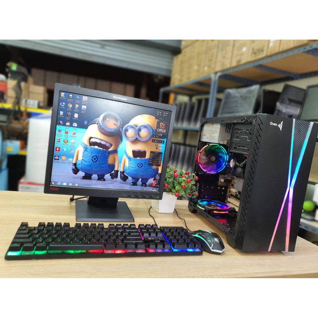 ชุดคอมพิวเตอร์ พร้อมใช้งาน computer ทำงาน ใช้เน็ต เรียนออนไล ศึกษา เล่น ...