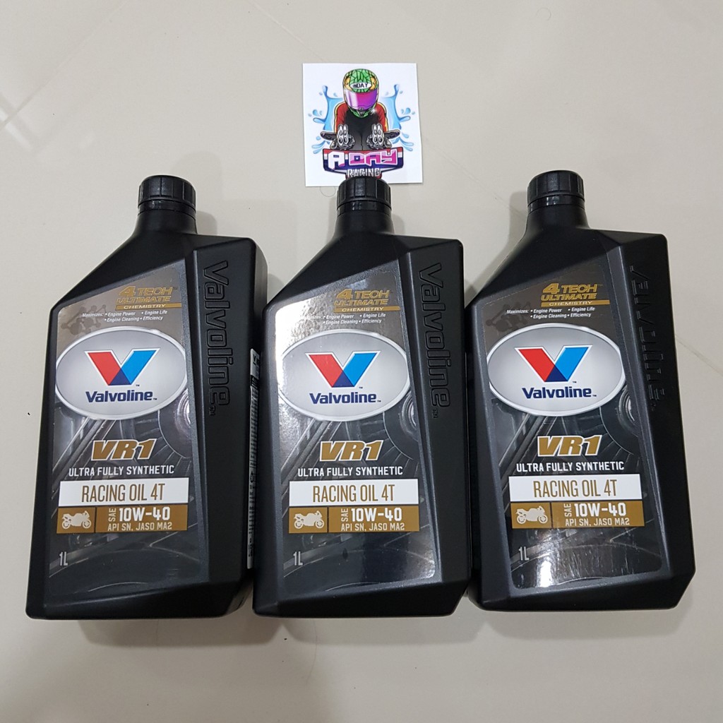 valvoline-vr1-น้ำมันเครื่องมอเตอร์ไซค์-สังเคราะห์แท้-100-4t-10-40