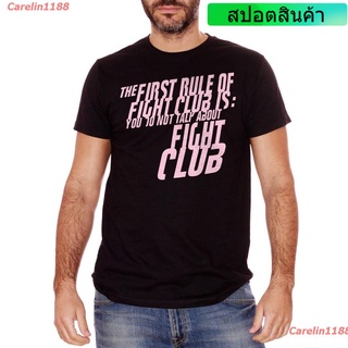  100%COTTONCarelin1188 2021 เสื้อยืดพิมพ์ลาย Fight Club Rule Movie Brad Pitt Tarantino แฟชั่นฤดูร้อนสําหรับผู้ชาย sale s