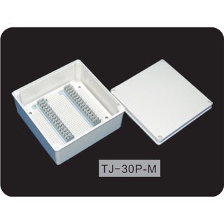 TJ-30P-M : Terminal Block Box IP66 (กล่องพลาสติก พร้อมเทอร์มินอลบล็อก)TIBOX , Size : 200x200x95 mm.