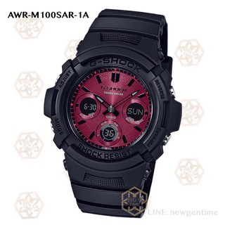 นาฬิกา Casio G-Shock รุ่น AWR-M100SAR-1A สีดำหน้าปัดแดงทรงพลัง ของแท้ รับประกัน 1 ปี
